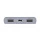 Energizer HighTech Power Bank 8000 mAh - преносима външна батерия с 2xUSB-A изходи за зареждане на мобилни устройства (тъмносив) 1