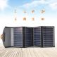 Choetech Foldable Travel Solar Panel 22W - сгъваем соларен панел, зареждащ директно вашето устройство от слънцето с 2 USB-A порта (черен) 2