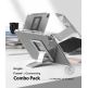 Ringke Fusion Combo Case - удароустойчив хибриден кейс и сгъавема поставка за iPad Pro 12.9 M1 (2021) (тъмносив) 1