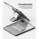 Ringke Fusion Combo Case - удароустойчив хибриден кейс и сгъавема поставка за iPad Pro 12.9 M1 (2021) (тъмносив) 2