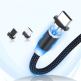 Wozinsky Magnetic Cable 3 - кабел с магнитен накрайник с USB-C, MicroUSB и Lightning конектори (черен) 3
