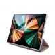 Guess Saffiano Folio Cover - дизайнерски кожен кейс и поставка за iPad Pro 12.9 M1 (2021) (розов) 2
