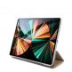 Guess Saffiano Folio Cover - дизайнерски кожен кейс и поставка за iPad Pro 12.9 M1 (2021) (златист) 2
