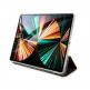 Guess 4G Folio Cover - дизайнерски кожен кейс и поставка за iPad Pro 12.9 M1 (2021) (кафяв) 2
