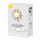 Baseus Hermit 2in1 Desktop Wireless Charger With Oscillating Fan - поставка (пад) за безжично зареждане (10W) и настолен вентилатор за Qi съвместими устройства (бял) 4