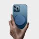 Baseus Simple Mini Magnetic Wireless Charger (WXJK-H03) - поставка (пад) за безжично зареждане за iPhone с Magsafe и Qi съвместими устройства (син) 7