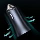 Baseus Golden Contactor Pro Quick Car Charger 40W (TZCCJD-A0G) - зарядно за кола с два USB изхода, технология за бързо зареждане и USB-A към USB-C кабел (тъмносив) 4