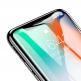 Baseus Full Screen Tempered Glass (SGAPIPHX-KE01) - калено стъклено защитно покритие за целия дисплей на iPhone 11 Pro, iPhone XS, iPhone X (прозрачен-черен) 6