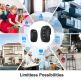 TeckNet HWD01161BU02 Battery Wireless DoorBell - безжичен стилен звънец за входна врата (черен)  4