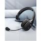 TeckNet Bluetooth On-Ear Noise Cancelling Headset - безжична блутут слушалка с управление на звука и микрофон за мобилни устройства (черен) 7
