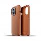 Mujjo Full Leather Case - кожен (естествена кожа) кейс за iPhone 13 Pro (кафяв) 1