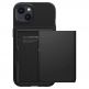 Spigen Slim Armor CS Case - хибриден кейс с отделение за кр. карти и най-висока степен на защита за iPhone 13 (черен) 3