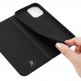 Dux Ducis Skin Pro Case - кожен калъф с поставка и отделение за кр. карти за iPhone 13 Pro (черен) 7