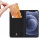 Dux Ducis Skin Pro Case - кожен калъф с поставка и отделение за кр. карти за iPhone 13 (черен) 1