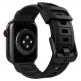 Spigen Rugged Band - хибридна каишка (полимер+карбон) за Apple Watch 41мм, 40мм и 38мм (черен) 6