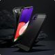 Spigen Rugged Armor Case - тънък качествен силиконов (TPU) калъф за Samsung Galaxy A22 5G (черен) 1