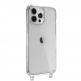 SwitchEasy Play Lanyard Elegant Case - хибриден удароустойчив кейс с връзка за носене за iPhone 13 Pro Max (прозрачен)  4