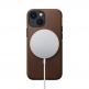 Nomad Modern Leather MagSafe Case - кожен (естествена кожа) кейс с MagSafe за iPhone 13 (кафяв) 1