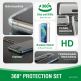 4smarts 360° Protection Set - тънък силиконов кейс и стъклено защитно покритие за дисплея на iPhone 13 (прозрачен) 1