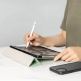 SwitchEasy Origami Case - полиуретанов кейс и поставка за iPad Pro 12.9 M1 (2021), iPad Pro 12.9 (2020), iPad Pro 12.9 (2018) (черен) 6