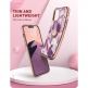 i-Blason Cosmo SupCase Protective Case - удароустойчив хибриден кейс с пръстен против изпускане за iPhone 13 (лилав) 2