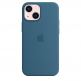 Apple iPhone Silicone Case with MagSafe - оригинален силиконов кейс за iPhone 13 mini с MagSafe (син) 3