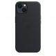 Apple iPhone Leather Case with MagSafe - оригинален кожен кейс (естествена кожа) за iPhone 13 (черен) 1