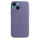 Apple iPhone Leather Case with MagSafe - оригинален кожен кейс (естествена кожа) за iPhone 13 Mini (лилав) 2