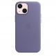 Apple iPhone Leather Case with MagSafe - оригинален кожен кейс (естествена кожа) за iPhone 13 Mini (лилав) 3