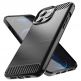Nillkin Synthetic Fiber Carbon Case - силиконов (TPU) калъф за iPhone 13 Pro Max (черен) 1