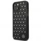 Mercedes Silver Stars Pattern Silicone Case - дизайнерски силиконов кейс за iPhone 13 mini (черен) 1