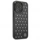 Mercedes Silver Stars Pattern Silicone Case - дизайнерски силиконов кейс за iPhone 13 Pro Max (черен) 3