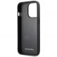 Mercedes Perforated Area Genuine Leather Hard Case - дизайнерски кожен кейс (естествена кожа) за iPhone 13 Pro (черен) 6