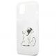 Karl Lagerfeld Choupette Fun Case - дизайнерски кейс с висока защита за iPhone 13 (прозрачен) 5