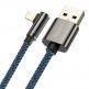 Baseus Legend Elbow Lightning to USB Cable 2.4А (CACS000103) - USB към Lightning кабел за Apple устройства с Lightning порт (100 см) (син) 1