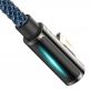 Baseus Legend Elbow Lightning to USB Cable 2.4А (CACS000103) - USB към Lightning кабел за Apple устройства с Lightning порт (100 см) (син) 2