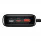 Baseus Qpow Digital Display Power bank with USB-C cable 22.5W (PPQD-I01) - външна батерия 20000 mAh с вграден USB-C кабел и USB-C, USB-A и Lightning изходи за зареждане на мобилни устройства (черен) 6