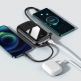 Baseus Qpow Digital Display Power bank with USB-C cable 22.5W (PPQD-I01) - външна батерия 20000 mAh с вграден USB-C кабел и USB-C, USB-A и Lightning изходи за зареждане на мобилни устройства (черен) 8