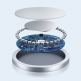 Joyroom  USB-C Magnetic Wireless Qi Charger 15W - поставка (пад) за безжично зареждане за iPhone с Magsafe (сребрист) 3