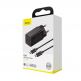 Baseus GaN Quick Charger C+C 45W (CCGAN-M01) - захранване за ел. мрежа с два USB-C изхода с технология за бързо зареждане и USB-C към USB-C кабел (черен) 7