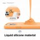 Elago Soft Silicone Case - силиконов (TPU) калъф за iPhone 13 Pro Max (оранжев) 2