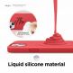 Elago Soft Silicone Case - силиконов (TPU) калъф за iPhone 13 (червен) 2