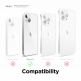 Elago Soft Silicone Case - силиконов (TPU) калъф за iPhone 13 (тъмносин) 5