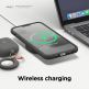 Elago Pebble Case - удароустойчив силиконов (TPU) калъф за iPhone 13 Pro Max (тъмносив) 5