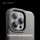 Elago Glide Case - удароустойчив силиконов (TPU) калъф за iPhone 13 Pro (сив-зелен) 3