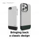 Elago Glide Case - удароустойчив силиконов (TPU) калъф за iPhone 13 Pro (сив-зелен) 6