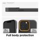 Elago Glide Case - удароустойчив силиконов (TPU) калъф за iPhone 13 Pro (тъмносив-жълт) 4
