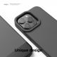 Elago Glide Case - удароустойчив силиконов (TPU) калъф за iPhone 13 Pro (тъмносив-черен) 2