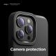 Elago Glide Case - удароустойчив силиконов (TPU) калъф за iPhone 13 Pro (тъмносив-зелен) 1