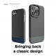 Elago Glide Case - удароустойчив силиконов (TPU) калъф за iPhone 13 Pro (тъмносив-зелен) 6